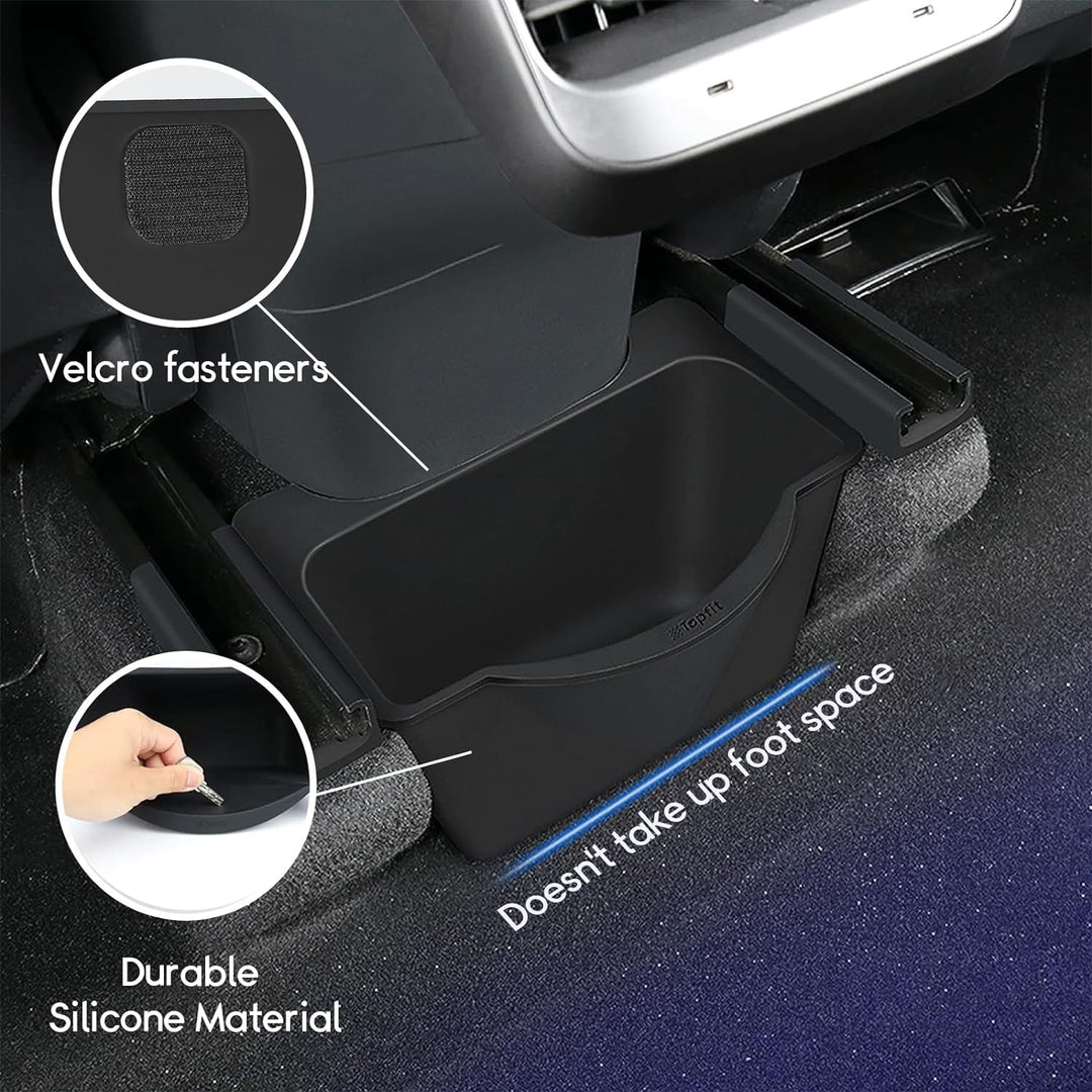 ThinsGO Tesla Model Y hintere Mittelkonsole Aufbewahrungsbox, Passagiere in der 2. Reihe verstauen Z