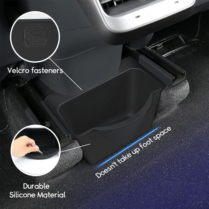 ThinsGO Tesla Model Y hintere Mittelkonsole Aufbewahrungsbox, Passagiere in der 2. Reihe verstauen Z