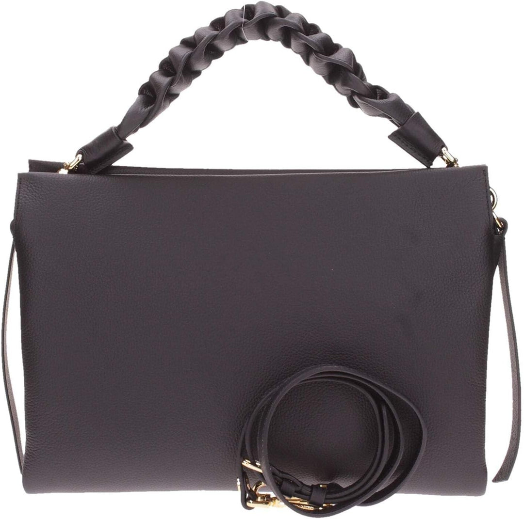 Coccinelle Boheme Grana Double Handtasche Leder 32.5 cm Noir / Brule, Noir / Brule