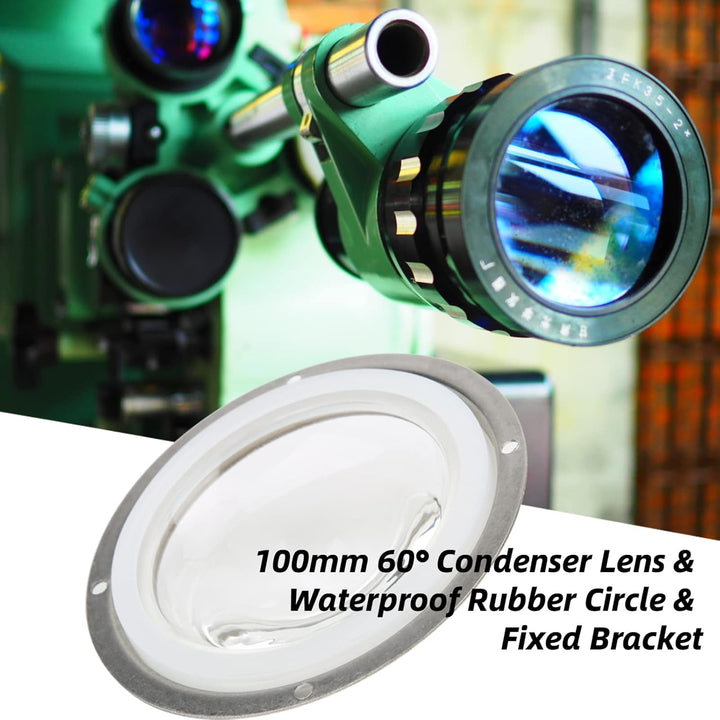 Kondensorlinse LED Linse LED Glaslinse 100mm LED Plano Konvexlinse mit fester Halterung , für 20 200