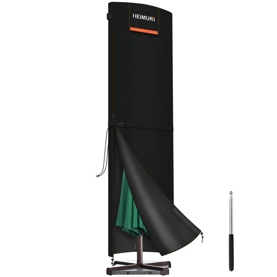 HEIMUNI Abdeckhauben für Sonnenschirm, Schutzhülle Sonnenschirm Ampelschirm Schutzhülle Wasserdicht,