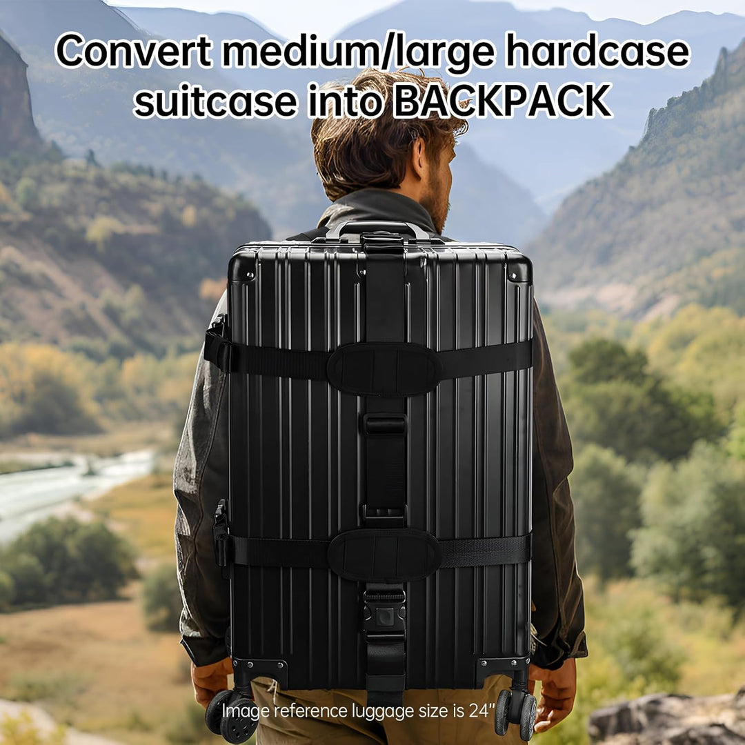 Hardcase/Carry On Trolley Gepäck Rucksack Umrüstsystem Verstellbarer Gurt
