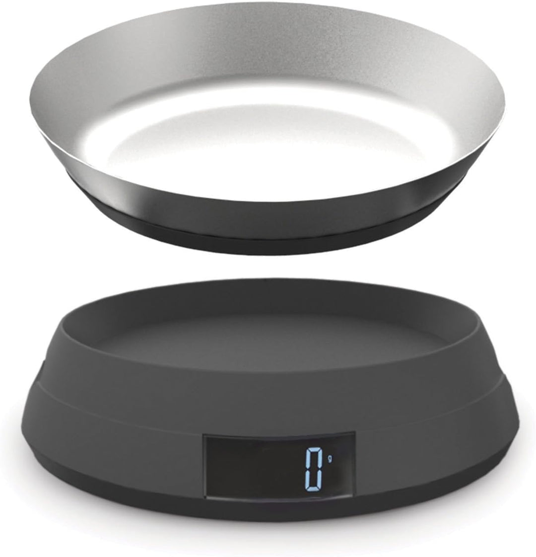 Joseph Joseph SwitchScale - 2-in-1 digitale Küchenwaage mit umkehrbarem Deckel, 5kg Fassungsvermögen