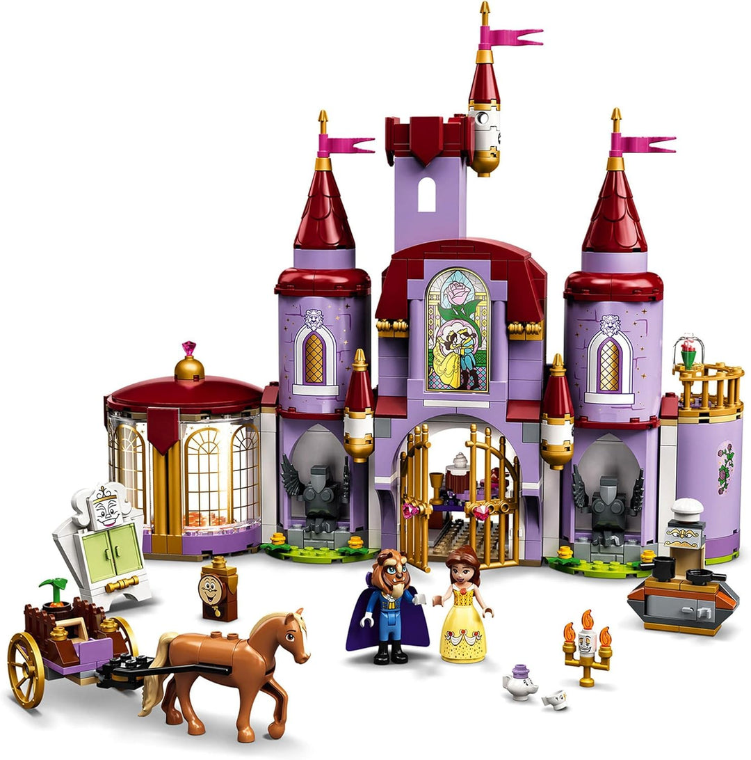 LEGO 43196 Disney Princess Belles Schloss, Schöne und das Biest, Prinzessin Schloss und Belle Mini P