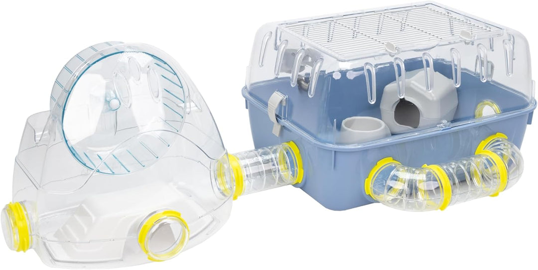 Ferplast Hamsterkäfig, COMBI 2 Nagerkäfig, Kleintierkäfig, Hamsterzubehör inklusive, 79 x 30 x h 26