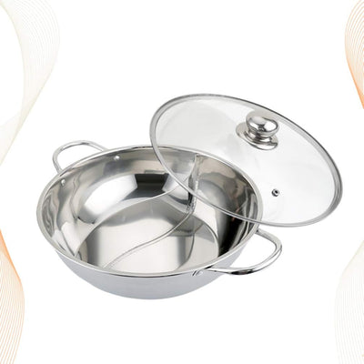 Cabilock Induktionstopf Dual Hot Pot Induktionskochtopfpfanne Eintopftöpfe Mit Deckel Double Flavor