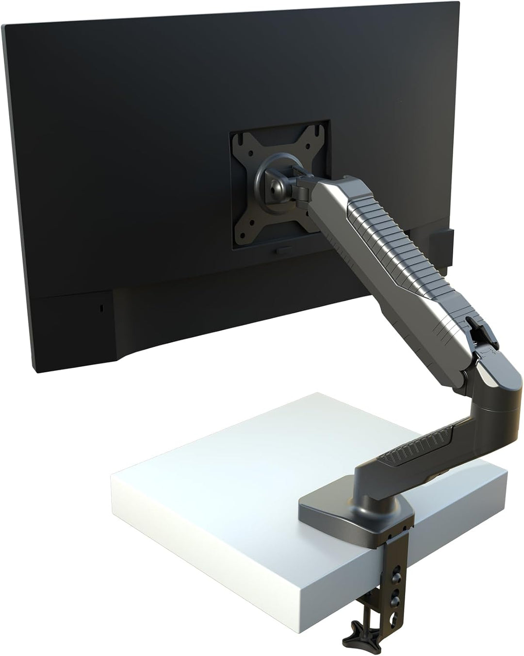 HFTEK Monitor Halter Tischhalterung für Bildschirme 15 bis 34 Zoll (6,5 kg) mit VESA 75/100 (HF12GMC