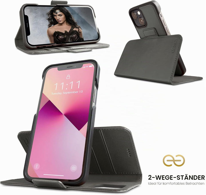 Dreem Fibonacci iPhone 13 Mini Brieftaschen-Etui / 2-in-1 stossfestes Etui und abnehmbares Folio aus