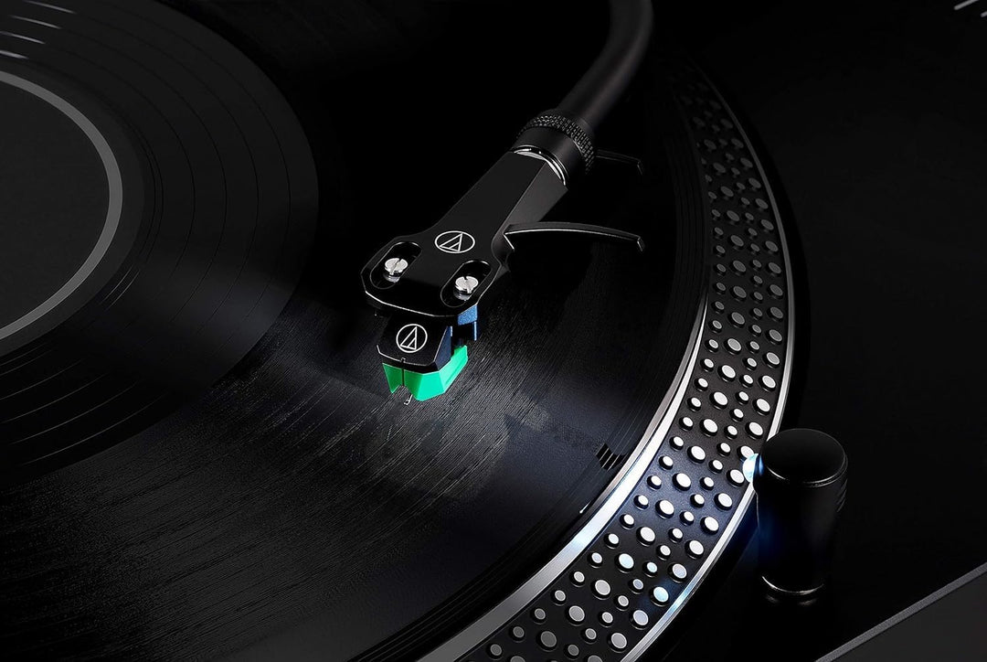 Audio-Technica LP120xBTUSB Direktangetriebener Plattenspieler (Bluetooth & USB) Schwarz Black USB an
