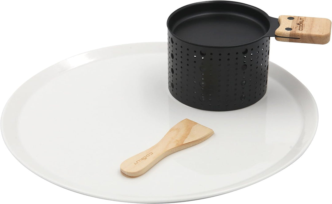 COOKUT LUMI-Raclette Käse einzeln Set für 2, Holz, Nicht zutreffend,