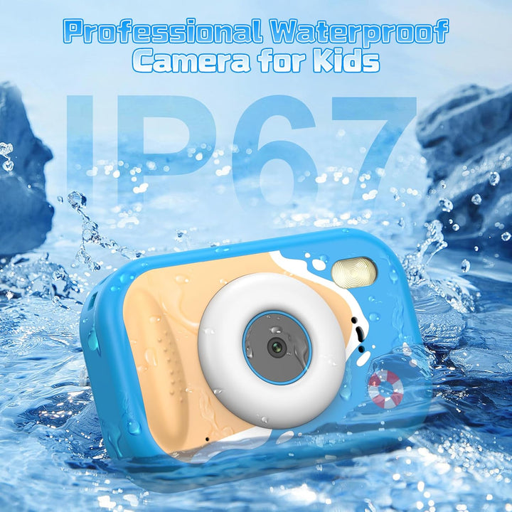 wasserdichte Kamera für Kinder, 48MP 1080P Kinderkamera Digitalkamera Unterwasser Kamera Kinder mit