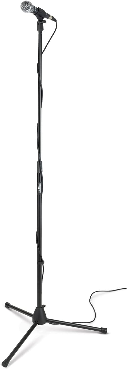 On-Stage MS7700B Stativ Mikrofonständer Schwarz, Schwarz