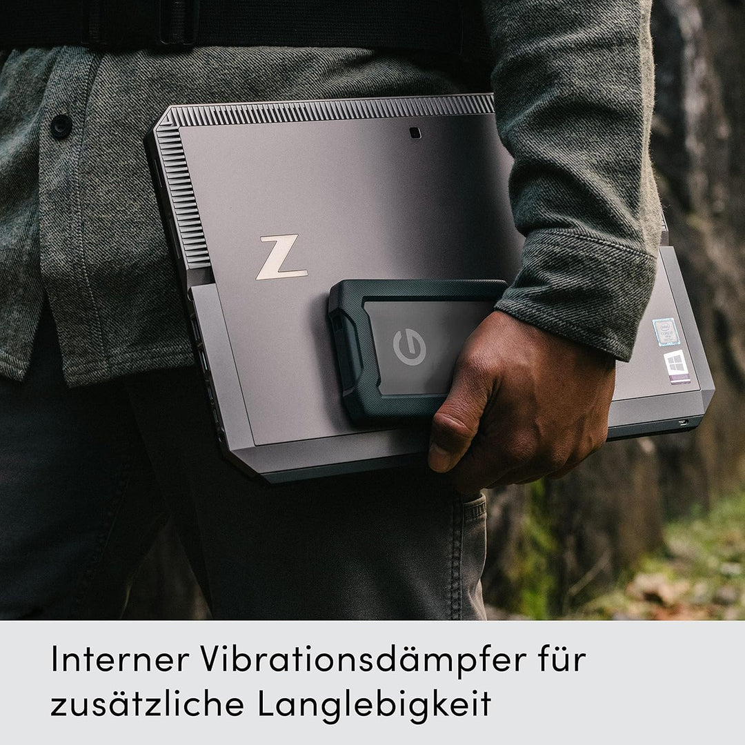 SanDisk PROFESSIONAL G-Drive ArmorATD 5 TB (Mobile Festplatte, All-Terrain Festplatte, USB-C-fähig,