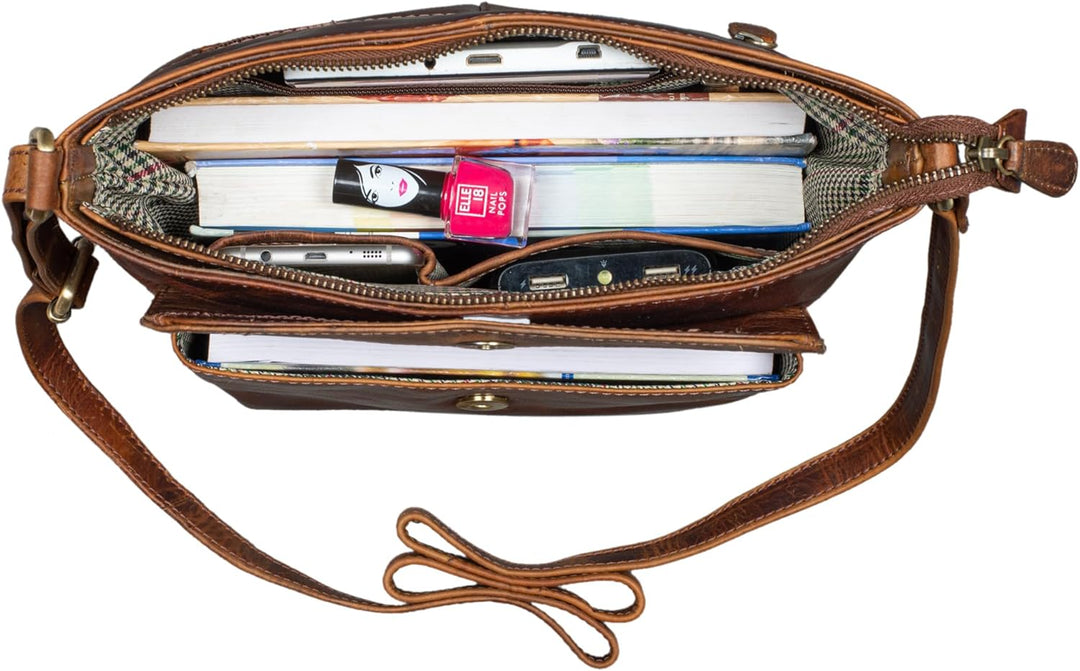 STILORD 'Tara' Kleine Handtasche Damen Crossbody Leder Elegante Umhängetasche für Frauen Ledertasche