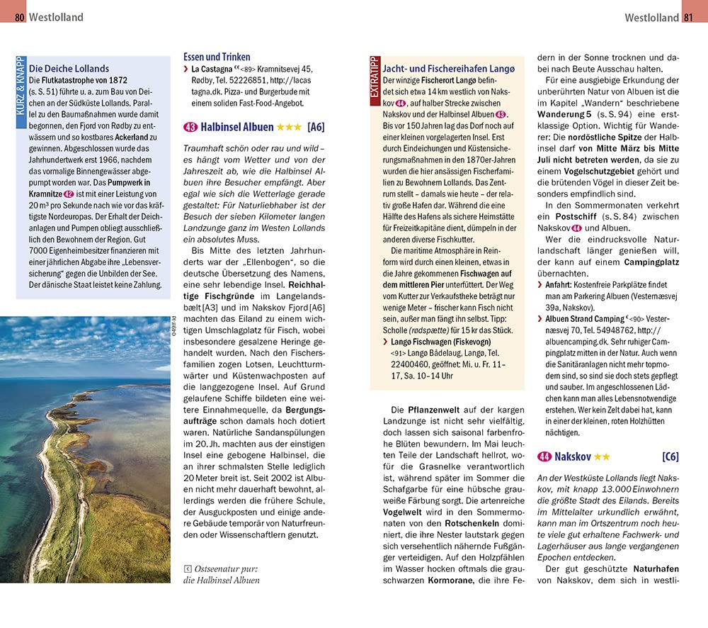 Reise Know-How InselTrip Falster und Lolland mit Marielyst und Møns Klint: Reiseführer mit Insel-Fal