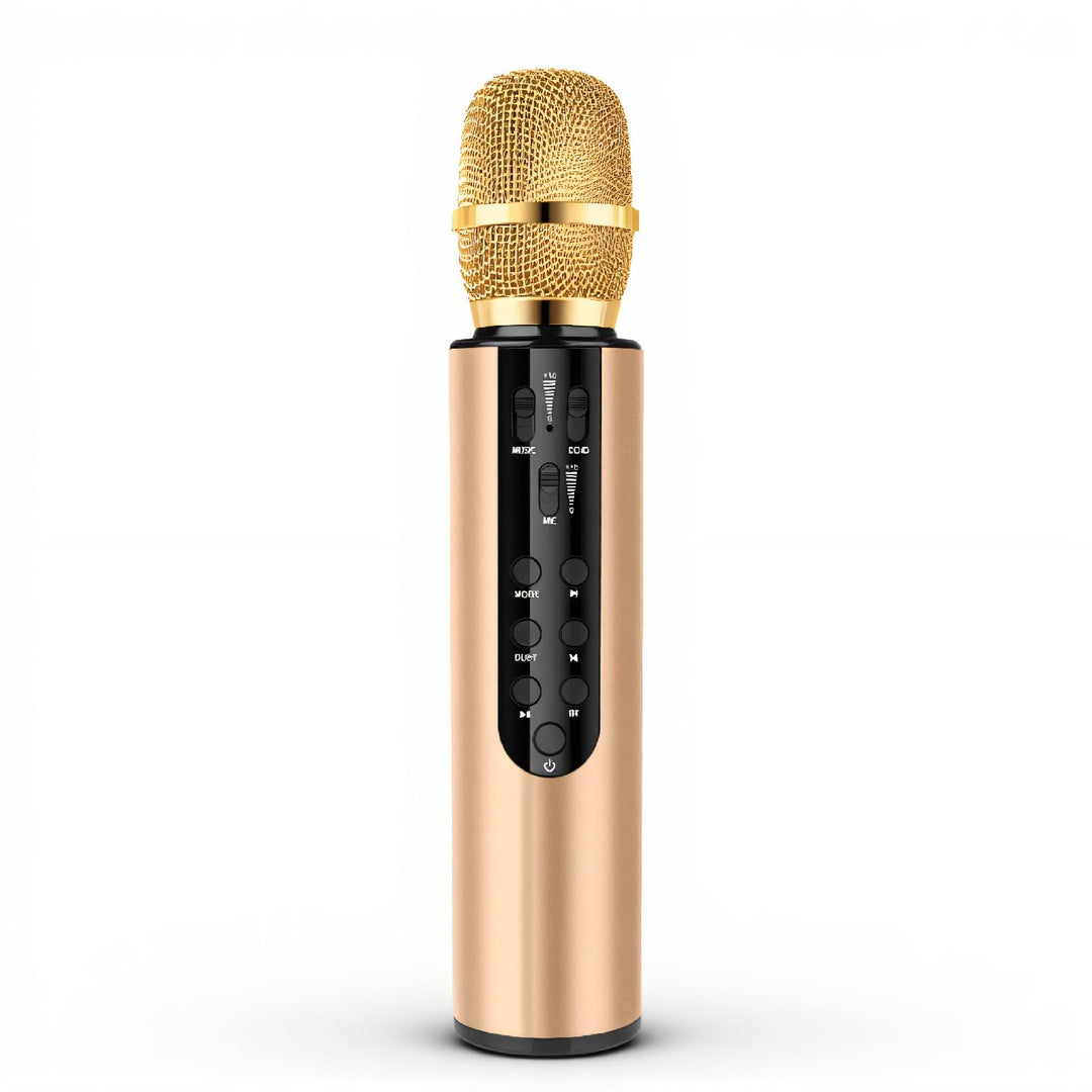 Drahtloses Bluetooth Karaoke Mikrofon, Tragbares Handheld -Lautsprecher Mikrofon für Home Party Gebu