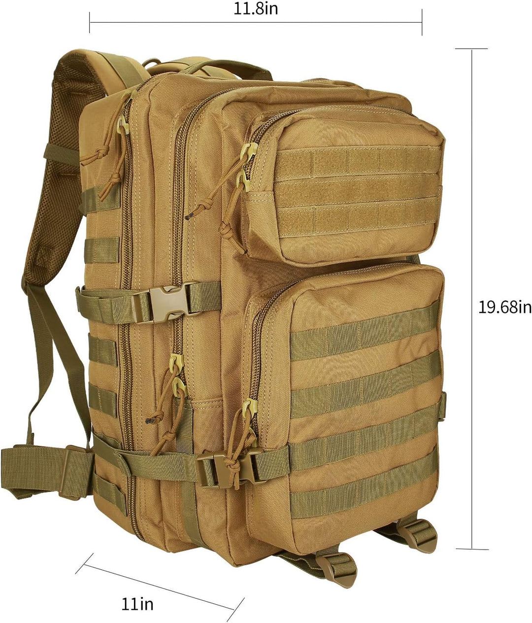ProCase 40L Militär Taktische Rucksack, Grosse Kapazität 3 Tage Armee Assault Pack Bag Go Bag Rucksa