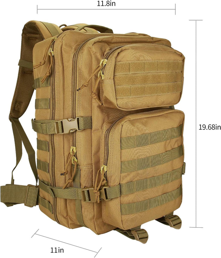 ProCase 40L Militär Taktische Rucksack, Grosse Kapazität 3 Tage Armee Assault Pack Bag Go Bag Rucksa