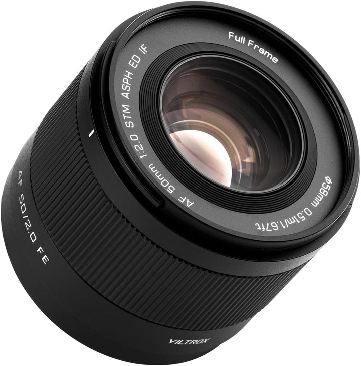 VILTROX 50mm F2 Vollformat Objektiv für Sony, AF 50mm f/2.0 FE Standard Prime Objektiv für Sony e Mo