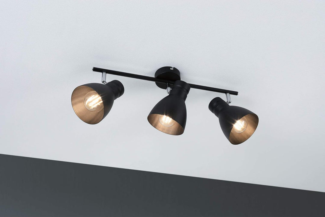 Paulmann Spotlight Davy max 3x20W E27 Schwarz 230V 3er, 3er