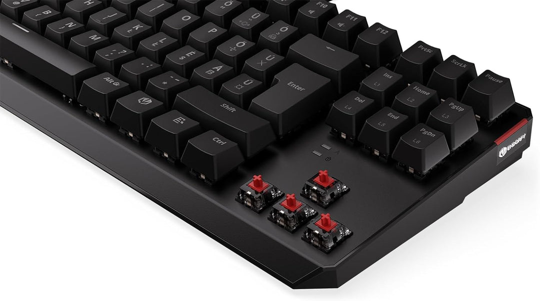 ENDORFY Thock TKL HU Red, Kailh Red Linear switches, TKL 80% Mechanical Keyboard, Hungarian Layout,