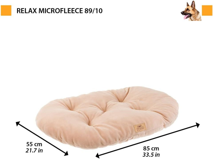 Ferplast Hundebett grosse Hunde Huindekissen RELAX MICROFLEECE 89/10 Wattiertes Weiches Microfleece