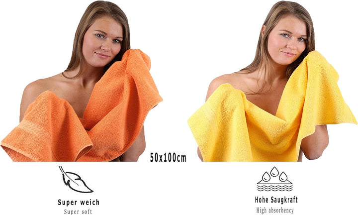 Betz 10-TLG. Handtuch-Set Classic 100% Baumwolle 2 Duschtücher 4 Handtücher 2 Gästetücher 2 Seiftüch