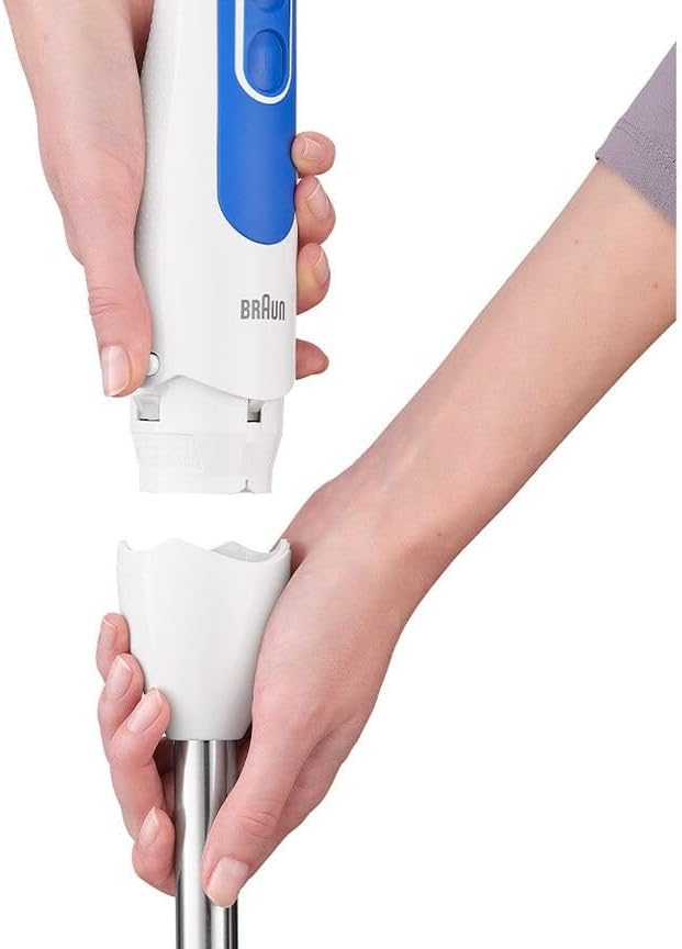 Braun Stabmixer MQ 3000 Smoothie+ – MultiQuick 3 Pürierstab mit Edelstahl Mixfuss, 700 Watt, inkl 60