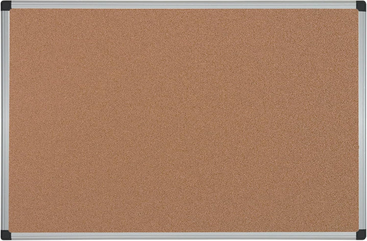 Bi-Office Korktafel Maya Mit Aluminiumrahmen und Hochwertiger Naturkorkoberfläche, Pinnwand, 90 x 60