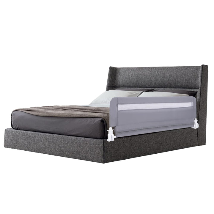 LIFEZEAL Sicherheitsgitter für Kinder, Bettgitter Baby 120 x 42 cm, Tragbares Kinderbettgitter Rausf