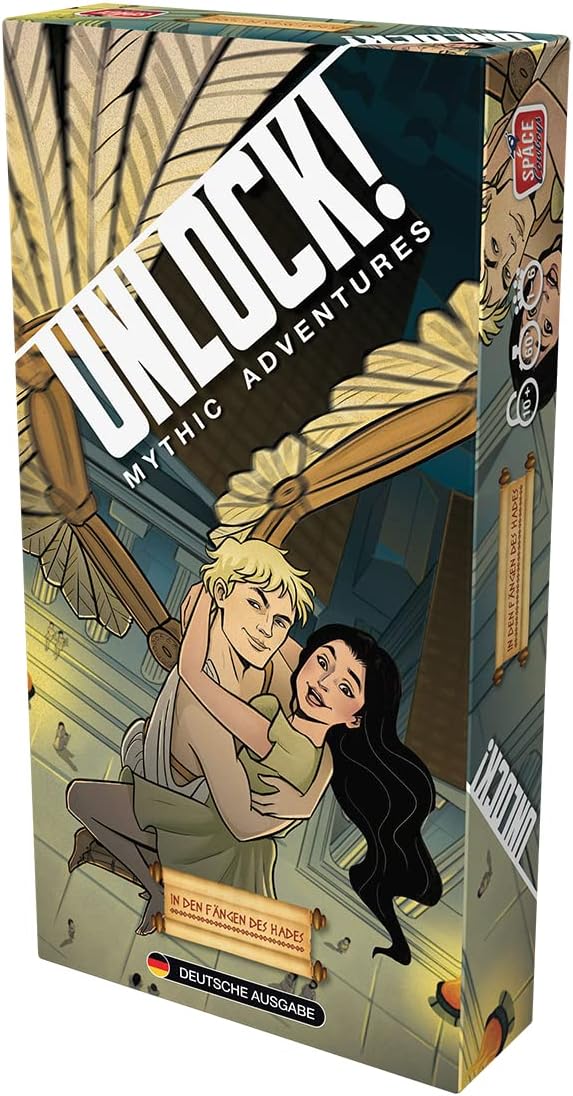 Asmodee, Unlock! – In den Fängen des Hades, Familienspiel, Rätselspiel, 1-6 Spieler, Ab 10+ Jahren,