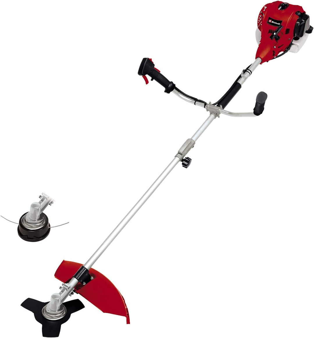 Einhell Benzin-Sense GC-BC 25/1 I AS (0.6 kW, vibrationsarmer 2-Takt-Motor, Bikegriff, Split Shaft,