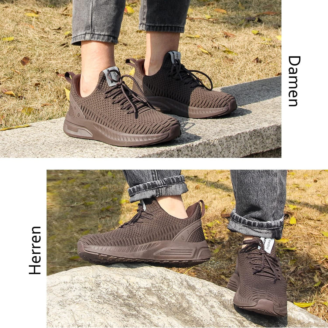 Feethit Turnschuhe Herren Laufschuhe Sportschuhe Sneaker rutschfeste Gummisohlen Leichte und Atmungs