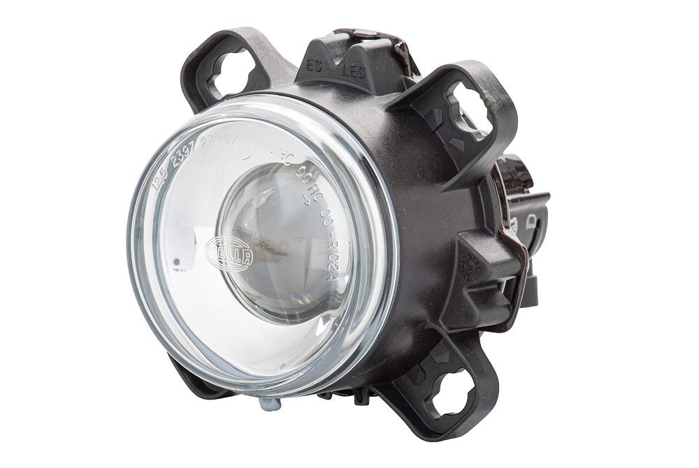 HELLA - DE/Halogen-Hauptscheinwerfer - 90mm Performance - 12V - rund - Einbau - gehärtete Streuschei