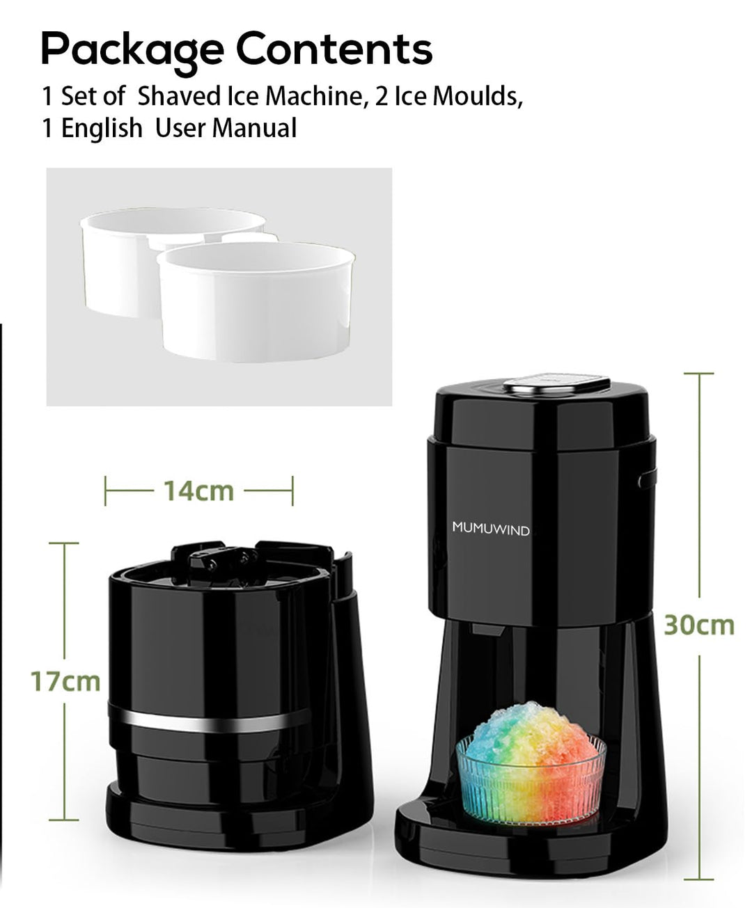 Slushy Maker Ice Shaver, ice crusher, slush-ijsmachine, Elektrische crushed ice maker is geschikt vo