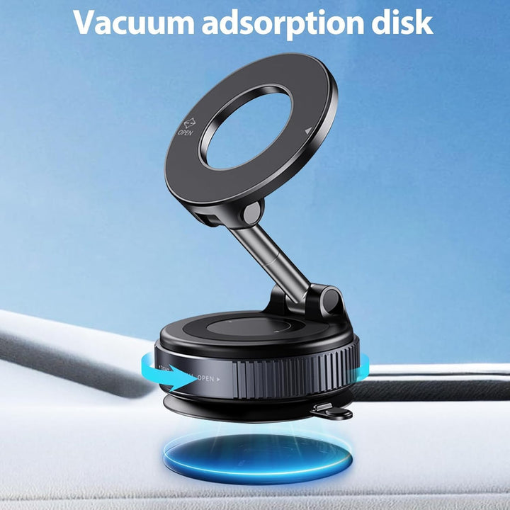 Vakuum Magnetische Handyhalterung fürs Auto, 2025 Vmag-S1, Saugnapf-Handyhalterung 360° drehbar, kla