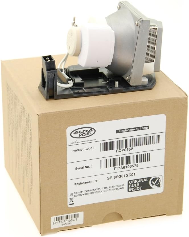 Alda PQ Professionell, Beamerlampe kompatibel mit OPTOMA SP.8EG01G.C01, BL-FP230D EH1020, EW615, EX6