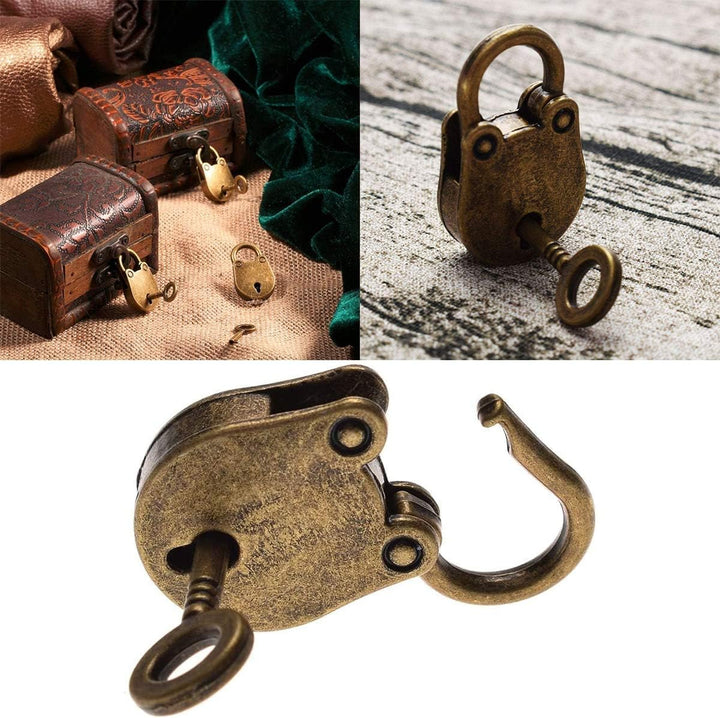 10 Stücke Vintage Vorhängeschloss Schlüssel Schloss mit Schlüssel Mini Archaize Vorhängeschloss für