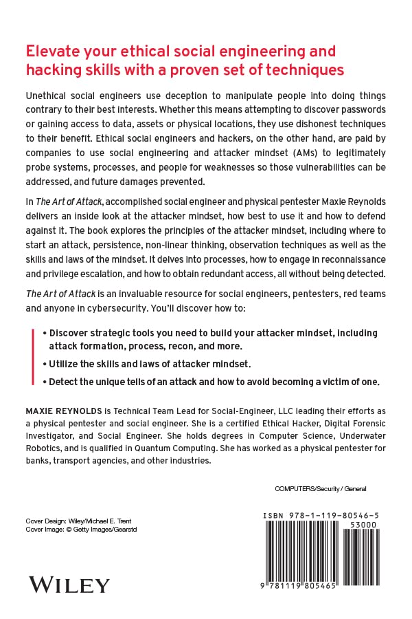 The Art of Attack: Attacker Mindset for Security Professionals, Taschenbuch