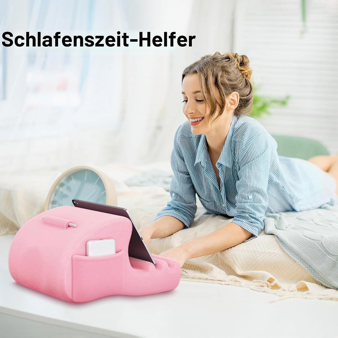 CreaDream Tablet-Kissenständer, Tablet-Halterung für Bett, Schoss und Schreibtisch mit 3 Betrachtung