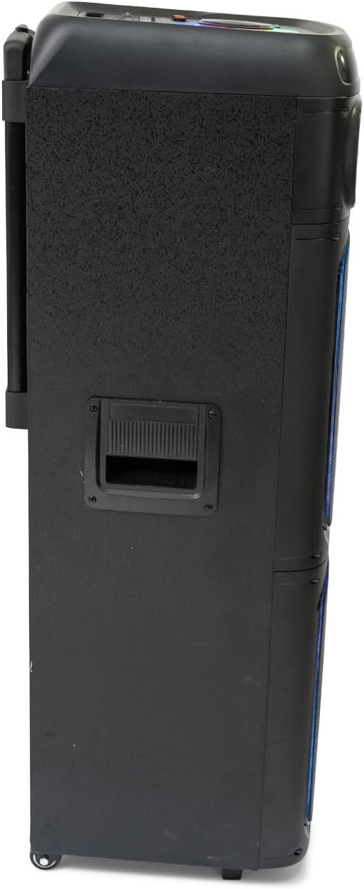 Ibiza STUPDJ1400 Aktiver Lautsprecher 1400W – Bluetooth, USB, TWS, LED-Lichteffekte, DJ & Karaoke Bo