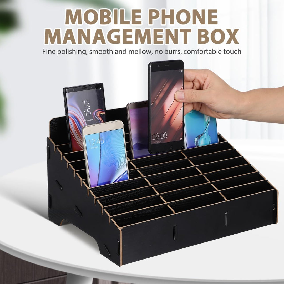 TOPBATHY Handy-Aufbewahrungsbox 30-Fächer- -Handy-Desktop-Organizer Telefonmanagement-Aufbewahrung M