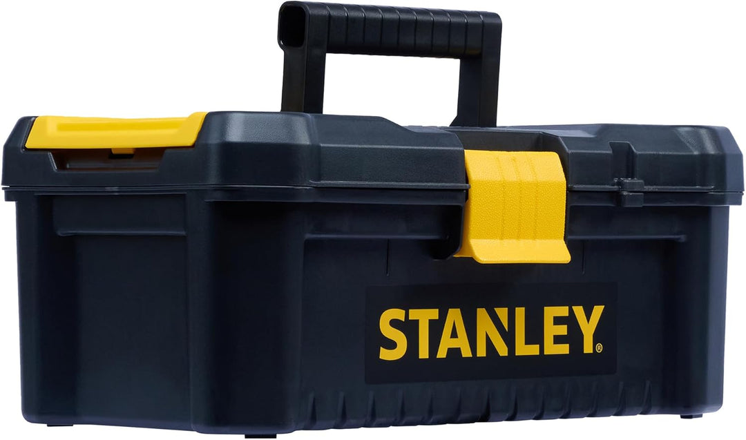 Stanley Werkzeugbox / Werkzeugkasten (16", 20x19,5x41cm, stabiler Werkzeugkoffer aus Kunststoff, Wer