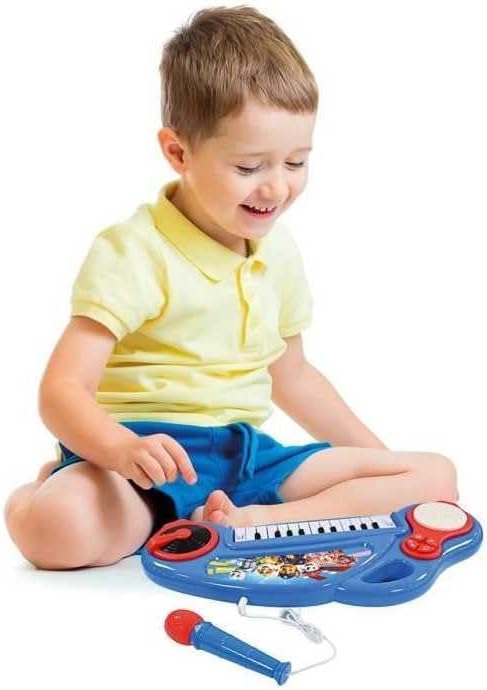 Lexibook K704PA Paw Patrol Elektronisches Klavier für Kinder mit Lichteffekten, Mikrofon, Schlagzeug