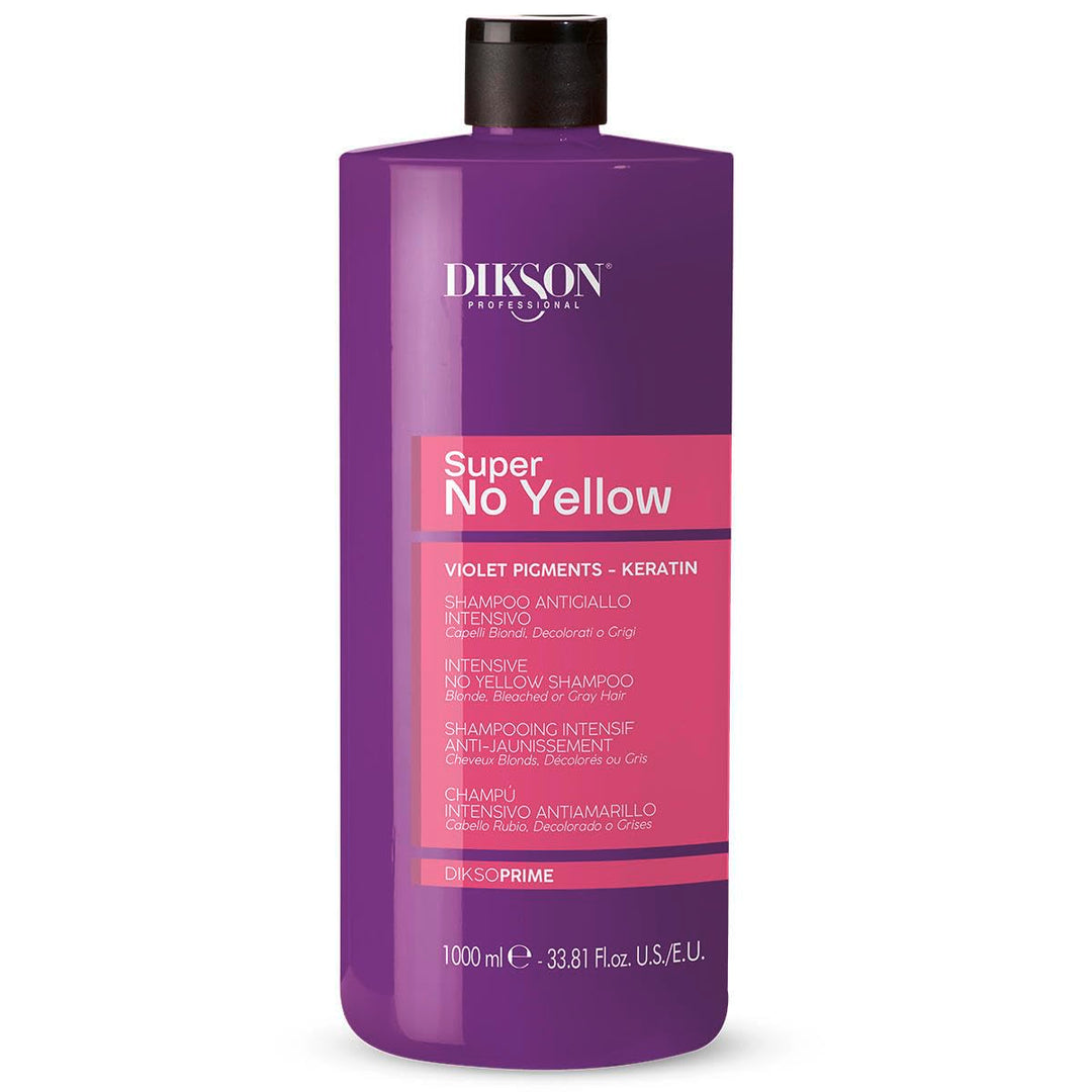 DIKSON Prime Super No Yellow Shampoo 1000ml Durchsichtig 1 l (1er Pack), Durchsichtig 1 l (1er Pack)