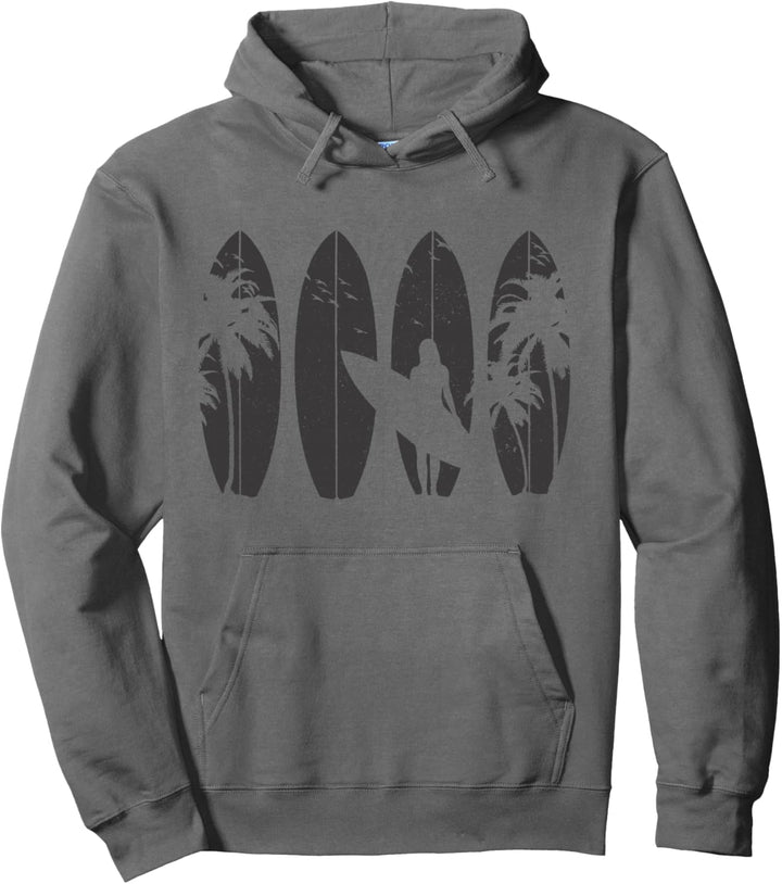 Surfer Vintage Surf Surfboard Surfen Wellenreiten Geschenk Pullover Hoodie