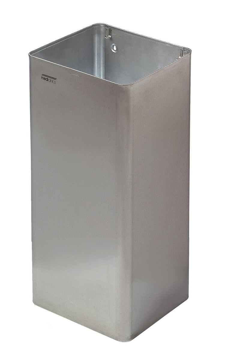 All Care 11075 Dutch Bins Edelstahl Offener Abfallbehälter, 80 Liter, Weiss 80 liters stainless stee