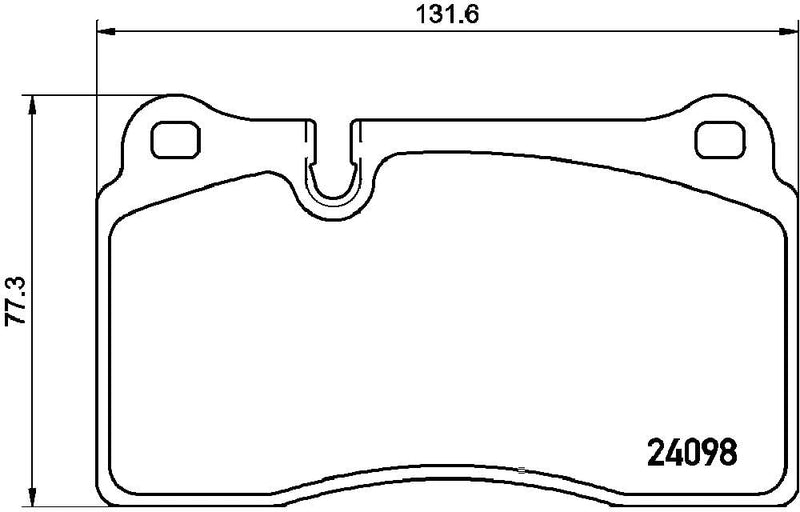 HELLA PAGID 8DB 355 011-851 Bremsbelagsatz - T1499 - Dicke/Stärke: 17.3mm - Bremssystem: Brembo - fü