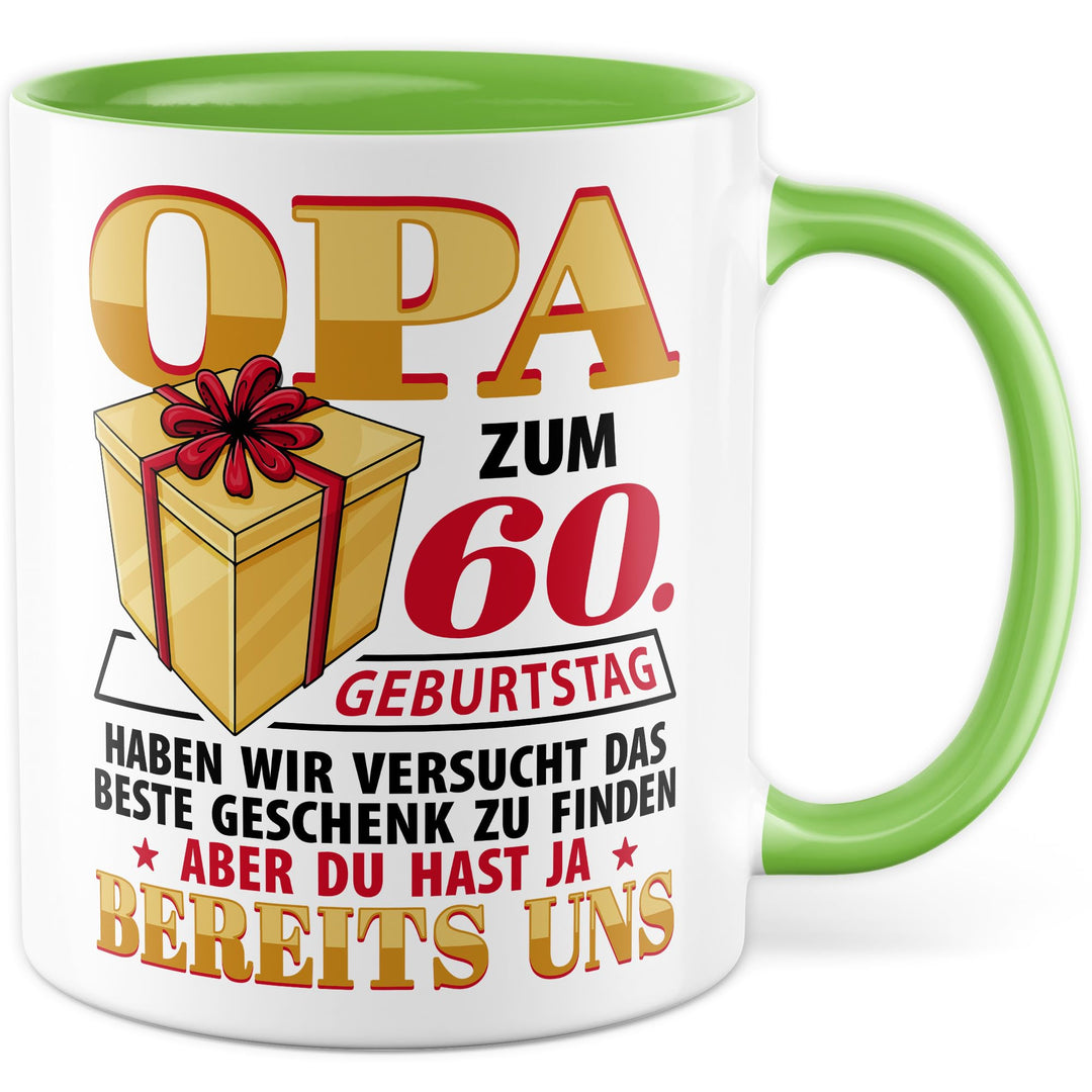 Tasse Grossvater Geschenk Opa zum 60. Geburtstag haben wir versucht das beste Geschenk zu finden, ab