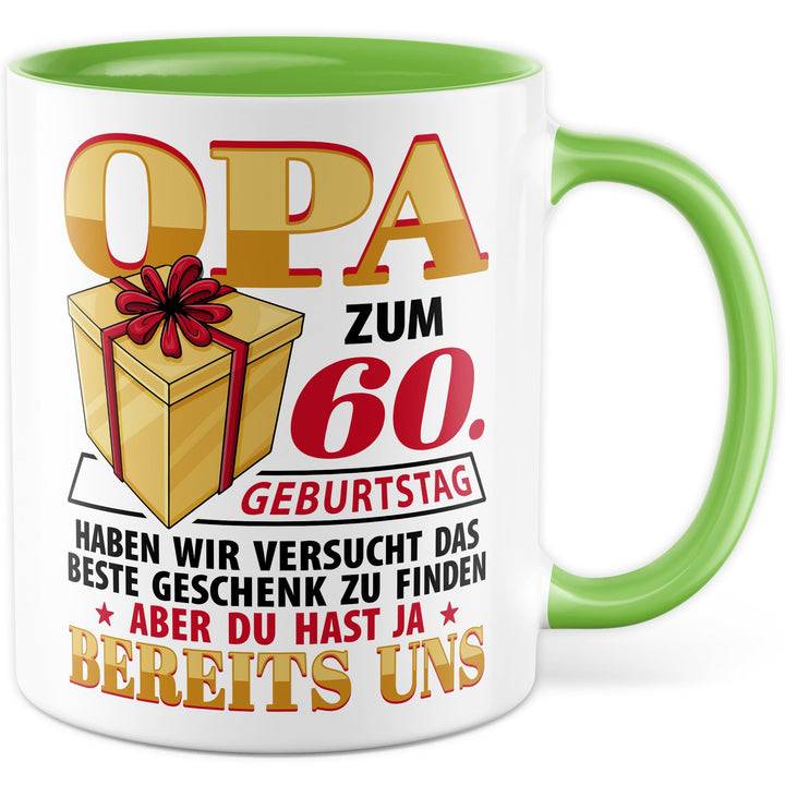 Tasse Grossvater Geschenk Opa zum 60. Geburtstag haben wir versucht das beste Geschenk zu finden, ab